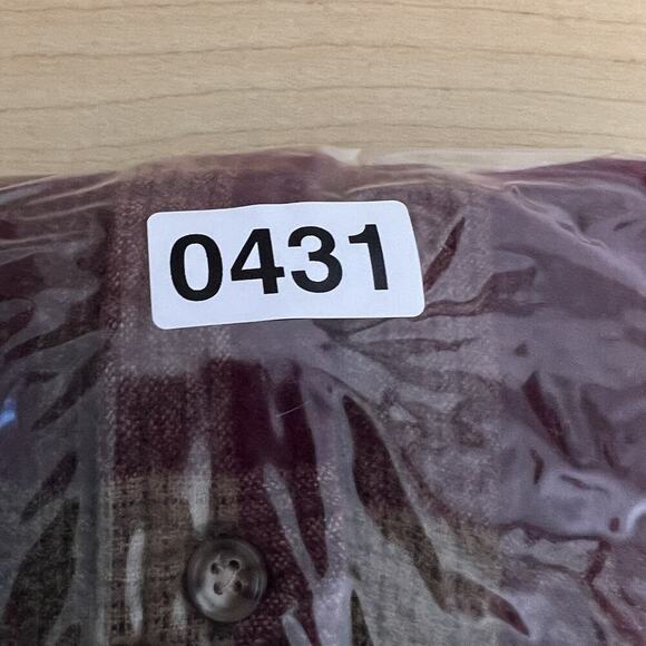 Pendleton Lodge Shirt Men's Medium Shacket Flannel Wool Red Button Down Outdoor - Picture 16 of 16